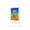Ver imagem 1 de Quadro "campo de Trigo com Corvos, 1890" de Van Gogh Vertical C/ Vidro Moldura Branca 84x119cm