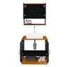 Gabinete Banheiro com Cuba e Espelheira 60 Cm Preto Fosco Naturalle Londres Bechara - 8