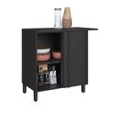 Ver imagem 2 de Balcão de Cozinha 96 Cm Diamante 1 Porta Chumbo/titanio - Indékes