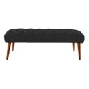 Ver imagem 1 de Recamier Rubi 1,60 X 0,65 Suede Preto - Dominic Decor