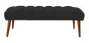 Ver imagem 1 de Recamier Rubi 1,60 X 0,65 Suede Preto - Dominic Decor
