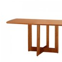 Ver imagem 7 de Mesa para Sala de Jantar Patros 120cm Madeira Tampo Barril Laminado Moderna Mobilia
