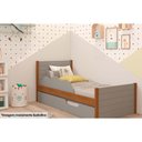 Ver imagem 5 de Cama Solteiro Elza c/Auxiliar Nature/Off White - Cimol