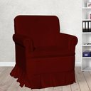 Ver imagem 1 de Poltrona Amamentação Laura Suede Bordo - Lm Decor