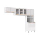 Ver imagem 1 de Kit de Cozinha Modulada 3 Peças Diamante (2 Armários + 1 Paneleiro) Branco - Telasul