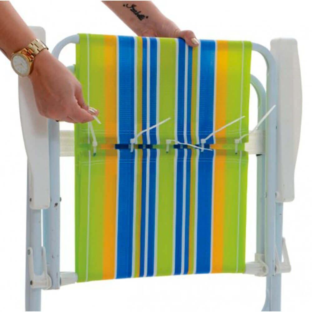 Refil Para Cadeira De Praia Kit Com 03 Unidades Fácil Troca - 4