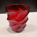 Ver imagem 4 de Vaso Decorativo de Vidro Vermelho 19x12x12cm Enfeite Sala Mesa Estante Aparador