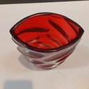 Ver imagem 5 de Vaso Decorativo de Vidro Vermelho 19x12x12cm Enfeite Sala Mesa Estante Aparador