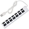 Hub Usb 2.0-7 Portas Chaveado - 480 Mps - Branco - 2