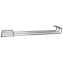 Porta Panos de Prato Triplo Aramado Aço Cromado Suporte Toalha de Louça Fixação Lateral Piva - 4