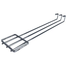 Porta Panos de Prato Triplo Aramado Aço Cromado Suporte Toalha de Louça Fixação Lateral Piva - 2