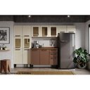 Ver imagem 4 de Cristaleira de Cozinha Paneleiro Origens 7039 C/ 6 Portas (2 C/ Vidro) 80cm Branco/areia - Bertolini