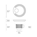 Ver imagem 2 de Jogo com 6 Xícaras de Chá com Píres Porto Brasil Linhas Night Sky 230ml