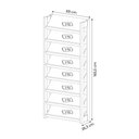 Ver imagem 3 de Sapateira Estante Decorativa para Quarto AZ1006 MDP Branco/Nogal - Gran Belo