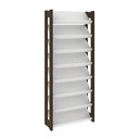 Ver imagem 7 de Sapateira Estante Decorativa para Quarto AZ1006 MDP Branco/Nogal - Gran Belo