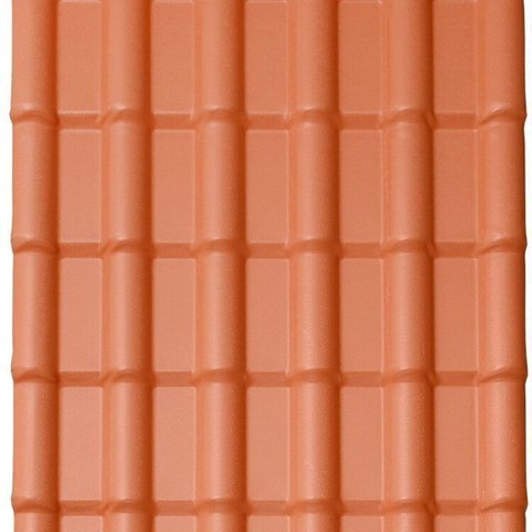 Kit com 10 Telhas Pvc Colonial 2,42m X 0,88m X 1,7mm 6 Ondas Lux Telhas