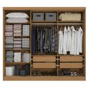 Ver imagem 4 de Guarda Roupa Casal 245cm 5 Portas 4 Gavetas N564 Kappesberg