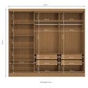 Ver imagem 2 de Guarda Roupa Casal 245cm 5 Portas 4 Gavetas N564 Kappesberg