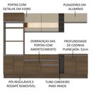 Ver imagem 4 de Cozinha Completa Vicenza com Armário e Balcão + Tampo Madesa