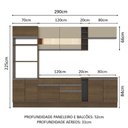 Ver imagem 2 de Cozinha Completa Vicenza com Armário e Balcão + Tampo Madesa