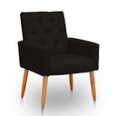 Ver imagem 5 de Poltrona para Sala Reforçada Confortável Íris Suede Marrom Ads Decor Poltrona Cadeira Sala Quarto de