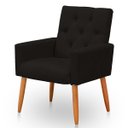 Ver imagem 1 de Poltrona para Sala Reforçada Confortável Íris Suede Marrom Ads Decor Poltrona Cadeira Sala Quarto de