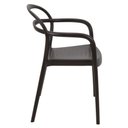 Ver imagem 5 de Cadeira Tramontina Sissi em Polipropileno e Fibra de Vidro com Braços Marrom 92045109