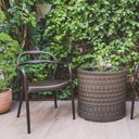 Ver imagem 4 de Cadeira Tramontina Sissi em Polipropileno e Fibra de Vidro com Braços Marrom 92045109