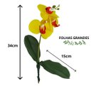 Ver imagem 3 de Orquidea Artificial Média:Amarela