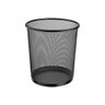 Cesto para Lixo Redondo de Metal Aramada Preta 12,5l Office Line Ordene - 1