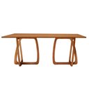 Ver imagem 2 de Mesa para Sala de Jantar Flora 240cm Tampo Canto Moeda Laminado