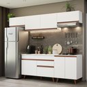 Ver imagem 1 de Armário De Cozinha Completa 260cm Branco Reims 10 Branco