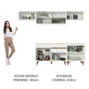 Ver imagem 7 de Armário De Cozinha Completa 260cm Branco Reims 10 Branco