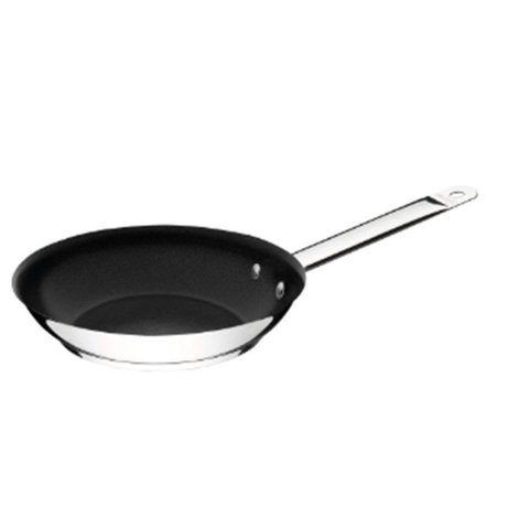 Panela Frigideira Profissional em Aço Inox 30 cm com Fundo