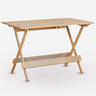 Mesa Dobrável 120x70 em Madeira Eucalipto sem Pintura Marcenaria Real - 1