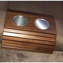 Ver imagem 2 de Kit 02un Esteira Braço de Sofá Porta Copo Alumínio Madeira