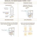 Ver imagem 4 de Torre Aprendizagem Resistente Mdf Premium Regulavel Branco