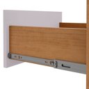Ver imagem 5 de Comoda Sapateira Vedra 7 Gavetas 2 Portas - Lp - Rei de Casa Amendoa Clean/Off White