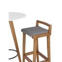 Ver imagem 2 de Mesa Bistrô Redondo Murilo 70cm - Napole Decor Branco