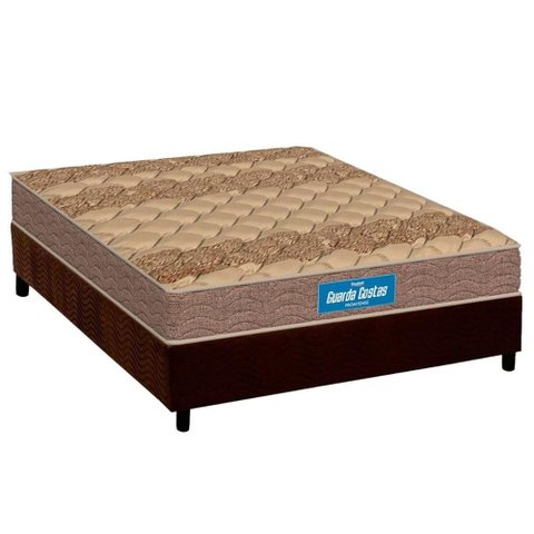 Cama Box Viúva: Colchão Ortopédico Probel D33 Firmepedic Guarda Costas Próintense Brown + Base