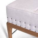Ver imagem 3 de Puff de Madeira com Estofado Retangular Bell Creme - Straub Web