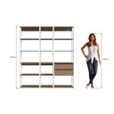 Ver imagem 4 de Guarda-Roupa Closet Easy 3 Peças 2 Gavetas Branco/Montana