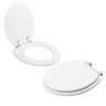 Assento Sanitário Tampa de Vaso Branco Mdf Laqueado Oval Convencional Universal para Todas As - 2