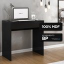 Ver imagem 5 de Mesa Escrivaninha Bp 100% Mdf 80cm Com 01 Gaveta Preto