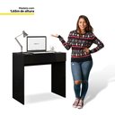 Ver imagem 4 de Mesa Escrivaninha Bp 100% Mdf 80cm Com 01 Gaveta Preto