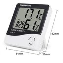 Ver imagem 2 de Termo Higrômetro Medidor Temperatura Umidade com Relógio Digital Pd-003