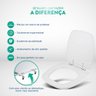 Assento Sanitario Poliester Fit Branco para Vaso Celite - 3