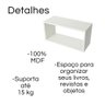 Nicho Retangular Decorativo 60 Cm Mdf Branco - 3