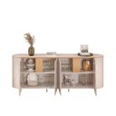 Ver imagem 6 de Buffet América (Cléo) 4 Portas 2 Prateleiras MDP MDF Off White Gran Belo