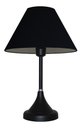 Ver imagem 2 de Abajur para Sala ou Quarto Base Preto e Cúpula de algodão Preto